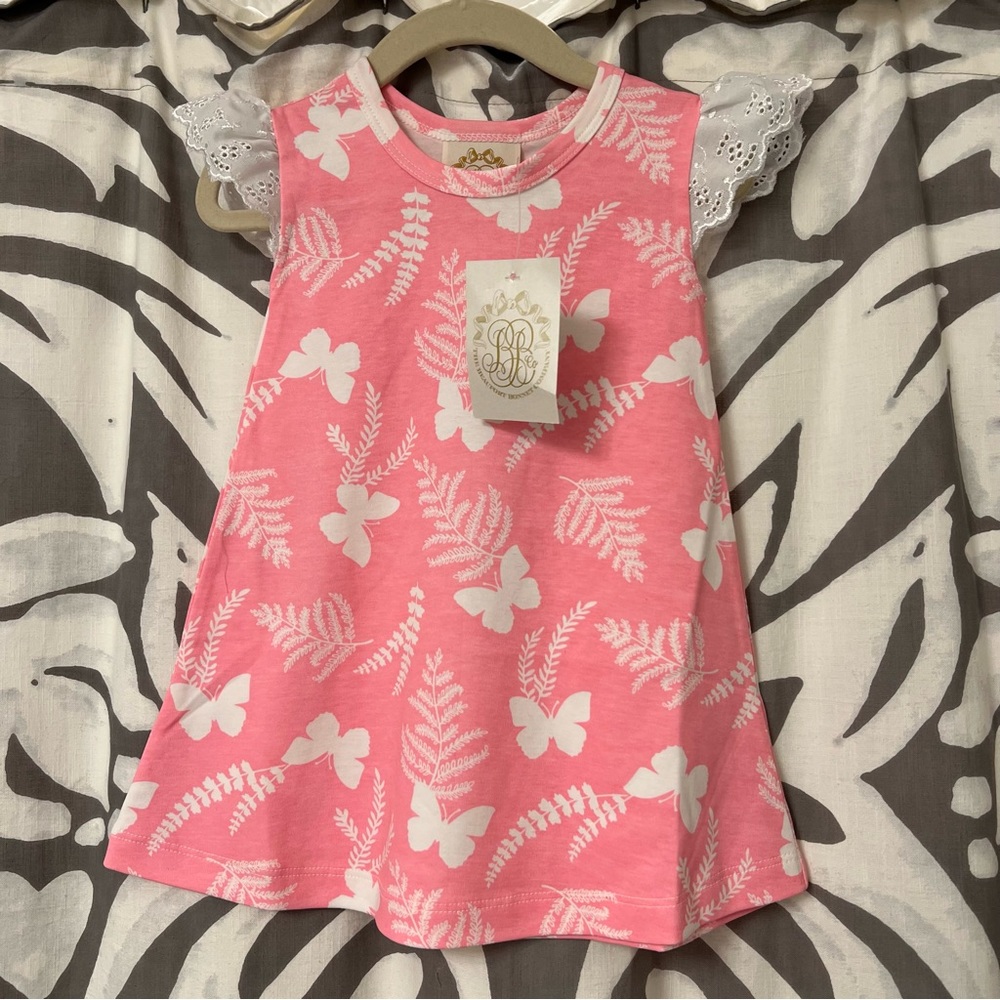 NWT TBBC Sleeveless Polly Play Dress Eyelet - Picture 3 of 6